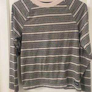 Mountain Hardwear Black and White Striped Top